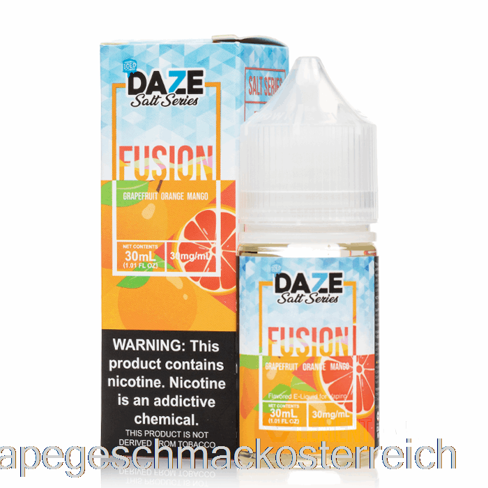 Geeiste Grapefruit-Orangen-Mango – 7 Daze-Fusion-Salze – 30 Ml, 50 Mg Vape-Geschmack